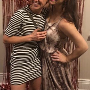 Aritzia Sunday Best Striped Dress